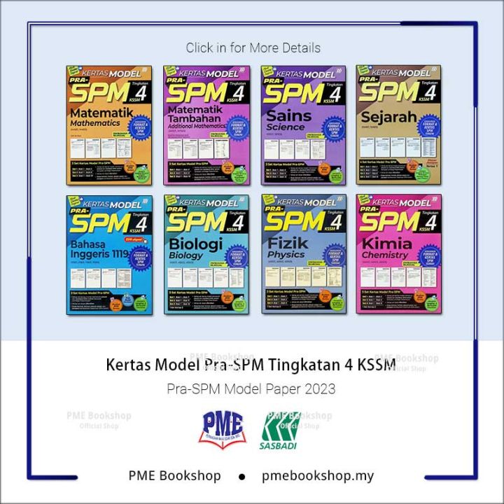 [pme Bookshop] Sasbadi Kertas Model Pra Spm Tingkatan 4 Kssm 2023