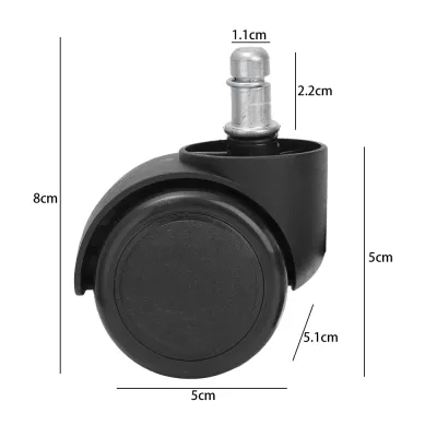 10PCS Office Chair Caster Snap Universal Wheel Universal Mute Swivel Caster Replace 360° Rotatable Trolley Table Furniture Accessory