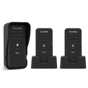 Chunhee HI03 Wireless Intercom Doorbell – Ultra-Long Distance Voice Intercom Waterproof Calling Equipment Wireless Telephone Home & Business Use Long-Range Calling Walang Kable na Doorbell Matibay Malinaw na Tunog Building Intercom System