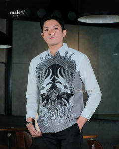 MaleFit Batik -  Kemeja Batik Pria Lengan Panjang Slimfit Lapis Furing Motif Reksana