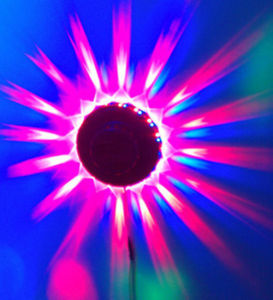 Angelila RGB Colorful Musical Instruments DJ Karaoke Lighting Sunflower LED Discoball Lamps Home Party KTV Club Pub Decoration