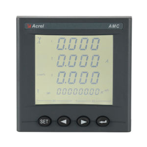 Acrel panel mounted AC electrical meter AMC96L-E4/KC 3 phase RS485 watt hour LCD meter
