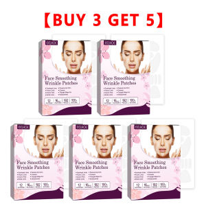 Eelhoe Facial Smooth Anti-wrinkle Patches Face Forehead Neck Eye Wrinkle Line Removal Sticker Pads Cheek Frown Chin Lifting Firming Paste Anti Aging Fade Fine Lines Sagging Skin Lift Up Tapes（12patches/box）