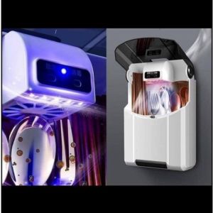 Ống Đựng Đũa Hộp Đựng Thìa Khử Khuẩn Bằng Tia UV Hộp Sấy Đũa Cao Cấp Gắn Tường