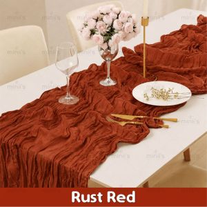 MINIIS Table Cloth Table Runner Aesthetic Cheese Cloth Table Decor Tablecloth Runner Bohemian