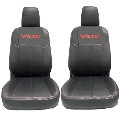 ชุดหุ้มเบาะรถยนต์ TOYOTA VIOS *รวมปี 2002-2020 [ ลาย3 ] หนังพรีเมียม ดีไซน์สวยทันสมัย เพิ่มความหรูหรา ปกป้องเบาะเดิม (Sofia Carshop)