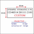 STEMPEL FLASH OTOMATIS PERSEGI PANJANG SEMUA UKURAN. 