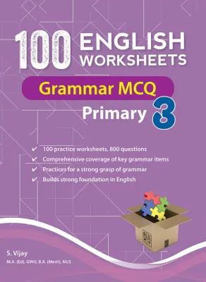 100 English Worksheets Primary 3 – Grammar MCQ