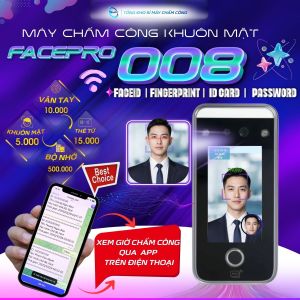 [ AI06F] Máy chấm công khuôn mặt Ai06F cao cấpnhận diện cực nhạymàn hình cảm ứng kết nối qua wifi/ Tặng kèm phần mềm