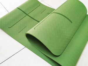 Thảm tập yoga TPE định tuyến chống trượt không mùi (màu ngẫu nhiên)