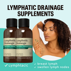 Liposomal Lymphatic Drainage Drops Lymphatic Detoxification Supplement Lymph System Support Capsules Clean Detox