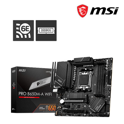 MSI PRO B650M-A WIFI Motherboard AMD B650 (Socket AM5
