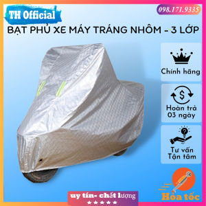 (HÀNG LOẠI 1) Bạt Trùm Xe Máy 3D Tráng Nhôm Cao Cấp Che Mưa Nắng Cách Nhiệt Chống Tia UV Tránh Phai Màu Xe Áo trùm xe máy tráng nhôm chống mưa nắng