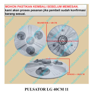 PL40 PULSATOR / PUTARAN BALING-BALING MESIN CUCI / PULSATOR MESIN CUCI LG GIGI 11 40CM