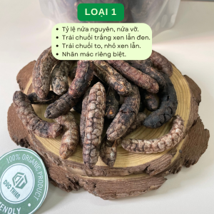 1Kg Chuối Hột Rừng Loại 1 Đức Thiện (Khô Sạch Thơm) - Giảm Đau Xương Khớp Gout Sỏi Thận Bồi Bổ Sức Khỏe Ngâm Rượu