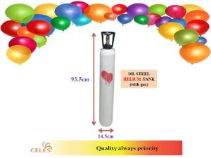10L steel helium tank with gas only/Full Set(helium tank with gas + Latex Balloon Gas Inflator Filler With Gauge)balloon