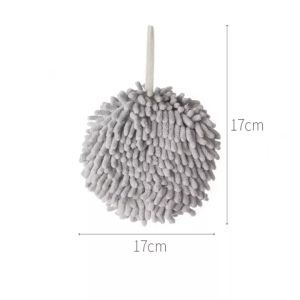 1PCS New Chenille Hand Towel Thickened Absorbent Towel Kitchen Bathroom Hanging Quick-Drying Towel Absorbent Bath Hanging Wipe Handball Modern Style