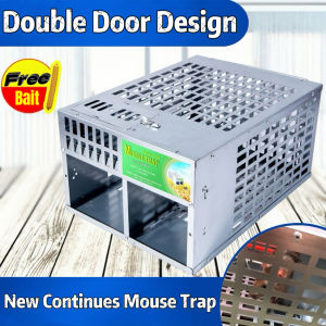 +✅(2 door) Smart Multi-Catch Mice Mouse Trap Rat Trap Cage Live Humane High Sensitivity & Reusable
