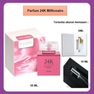Parfum wanita tahan lama by 24k pink millionaire Eau De Parfume spray  5ml 10ml 50ml