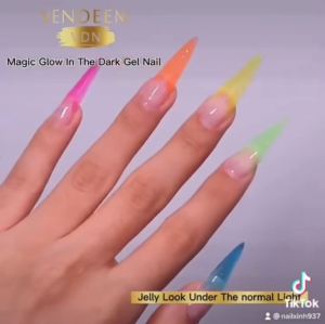 [CHÍNH HÃNG] Gel đắp Neon dạ quang VENDEENI phát sáng trong đêm - Hũ 15g