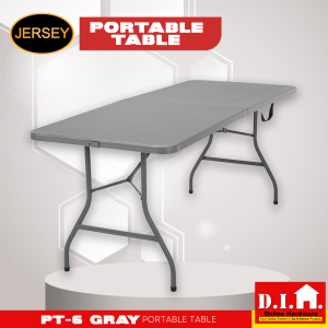 Do It Home Jersey PT-6 Gray Portable Table 6 Feet