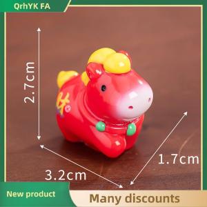 🔔🔔🔔QA Mini Horse Figurines Resin Horse Model Miniature Fairy Garden Moss Landscape DIY Terrarium Crafts Car Interior Decoration