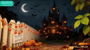 GOOTHY Halloween Pumpkin String Lights 8.5Ft Outdoor Halloween Decorations Lights with 10 Jack-O-Lantern Lights Hanging Pumpkin String Lights UL Listed for Party Patio Garden Window Decor