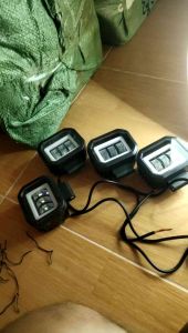 Lampu tembak sorot LED CWL 3 mata Lensa 6D 36 V cree angel aye kotak biru merah putih kuning Body Plastik