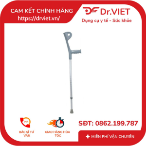 Nạng khuỷu màu trắng C37 Hợp kim nhôm
