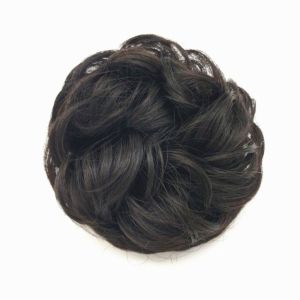 SUTONGXUE Giả Cổ điển Hợp thời trang Nữ Đen Cô Gái Scrunchie Tóc Phụ Kiện Phần Mở Rộng tóc Xoăn Tóc Búi Tóc Tổng hợp Lộn Xộn Bun Donut Lăn Sợi Tóc Bóng Đầu Tóc Giả