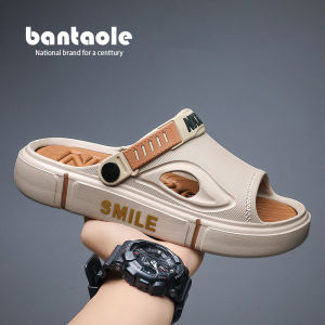 รองเท้าแตะชาย แบบใหม่ รองเท้าชายหาดแฟชั่น พื้นหนา ส้นไม่หลุด รองเท้าแตะไซส์ใหญ่ ใส่ได้ทั้งชายและหญิง รองเท้าแตะคู่