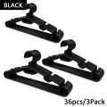 36pcs Plastic Hanger Adult hanger Drying Cloth Hangers 3 Dozen Coat Clothes Hanger Non-breakable  (Round). 