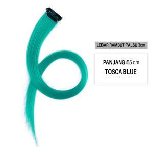 Rambut palsu wig halus hair clip highlight yang panjang jepit extension extention warna warni wanita anak remaja perempuan Hairclip Hair Clip On Extention Ombre Warna Warni Hairpiece
