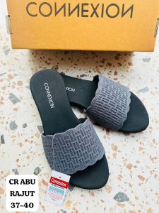 SANDAL CR SLOP CONNEXTION RAJUT SANDAL SLOP WANITA