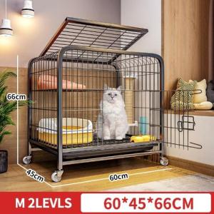 Large Space Foldable Multilayer Cat Cage With Wheels Heavy Duty 4/3/2 Layer Cat House Cage For Cat