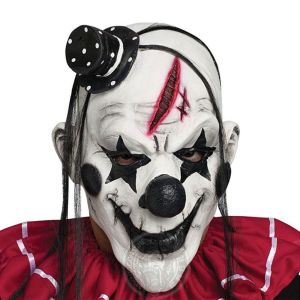 SI958 Latex Halloween Full Face Halloween Dress Up Joker Adult Headgear Full Head Halloween Clown Face Halloween Decor