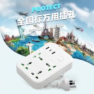 4 Way 2 Usb 1 TYPE C Singapore USB Strip Black White 2M Cable Smart Terminal Multifunctional Socket PD Quick Charging Seat 3 Pin UK Plug Power Strips Universal Multi International Power Extension Safety Socket