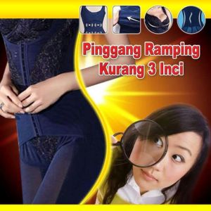 🌹READY STOCK🌹 CORSET Magnetic Therapy Lace Corset Chiffon Spandex Fabric Corset Lace Corset / Bengkung Terapi Magnet