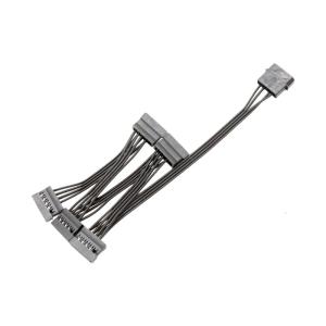 3/4/5/6 Port 4Pin IDE To 15Pin Power Cable Cord 18AWG Wire for Hard Drive PC Server Easy Installation Accessories