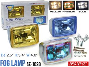 Sub Zero Car Foglamp High power Foglight Glass lens SZ-1028 2pcs/set Square