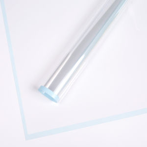 SKYGallery 20 LEMBAR Flower Wrapping Transparant Line Color Kertas Buket Bunga Cellophane KB6007