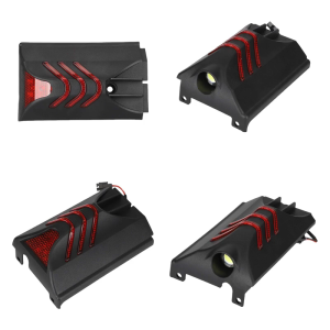 Light Weight Bottom Panel Rear Light with Cover Night Cycling Safety Side Light Accessories Enduring