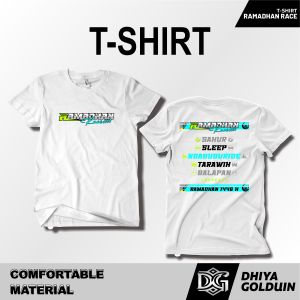 Baju Kaos Pria Ramadhan Race Terbaru 1446 H Edisi Lebaran Katun Combed Distro Dhiya Golduin Store