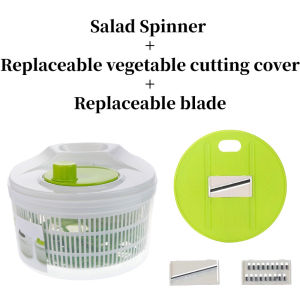 2 in 1 Cut and Wash Vegetables Salad Spinner Multifunctional Vegetable Dehydrator Kitchen Fruit Wash Strainer