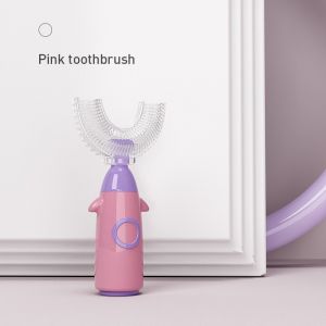 AODUOYAYA Childrens U-shaped Toothbrush 360° Cleaning and Soft Silicone Brush Oral Care Toddler Toothbrush