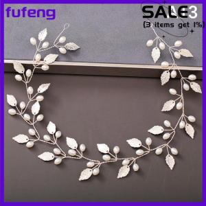 fufeng Women Headbands Rhinestone Flower Headband Wedding Hair Accessories For Women Bridal Headband Hair Jewelry Wedding Accessories