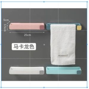 10pcs Wall Mounted Bathroom Towel Rack Towel Hanger Bathroom Organizer Wall Mounted Suction