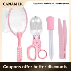 【 CANAMEK 】 Children Insect Discovery Tools Set Outdoor Nature Exploration With Scissors Clip Bug Net Educational Gift