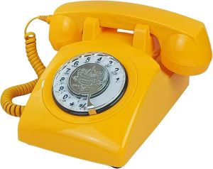 TelPal Antique Phones Corded Landline Telephone Vintage Classic Rotary Dial Home Phone of 1930s Old Fashion Business Phones Home Office Decor Landlines