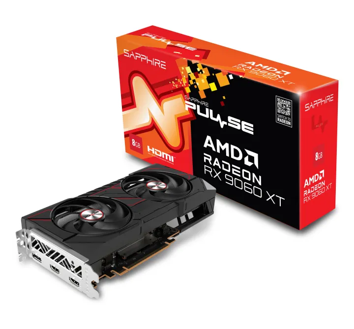 SAPPHIRE PULSE AMD Radeon RX 9060 XT GAMING OC 8GB / 16GB GDDR6